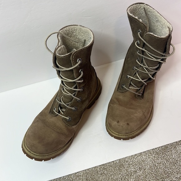 Timberland Boot Military Style Beige size 8.5 - Picture 4 of 12
